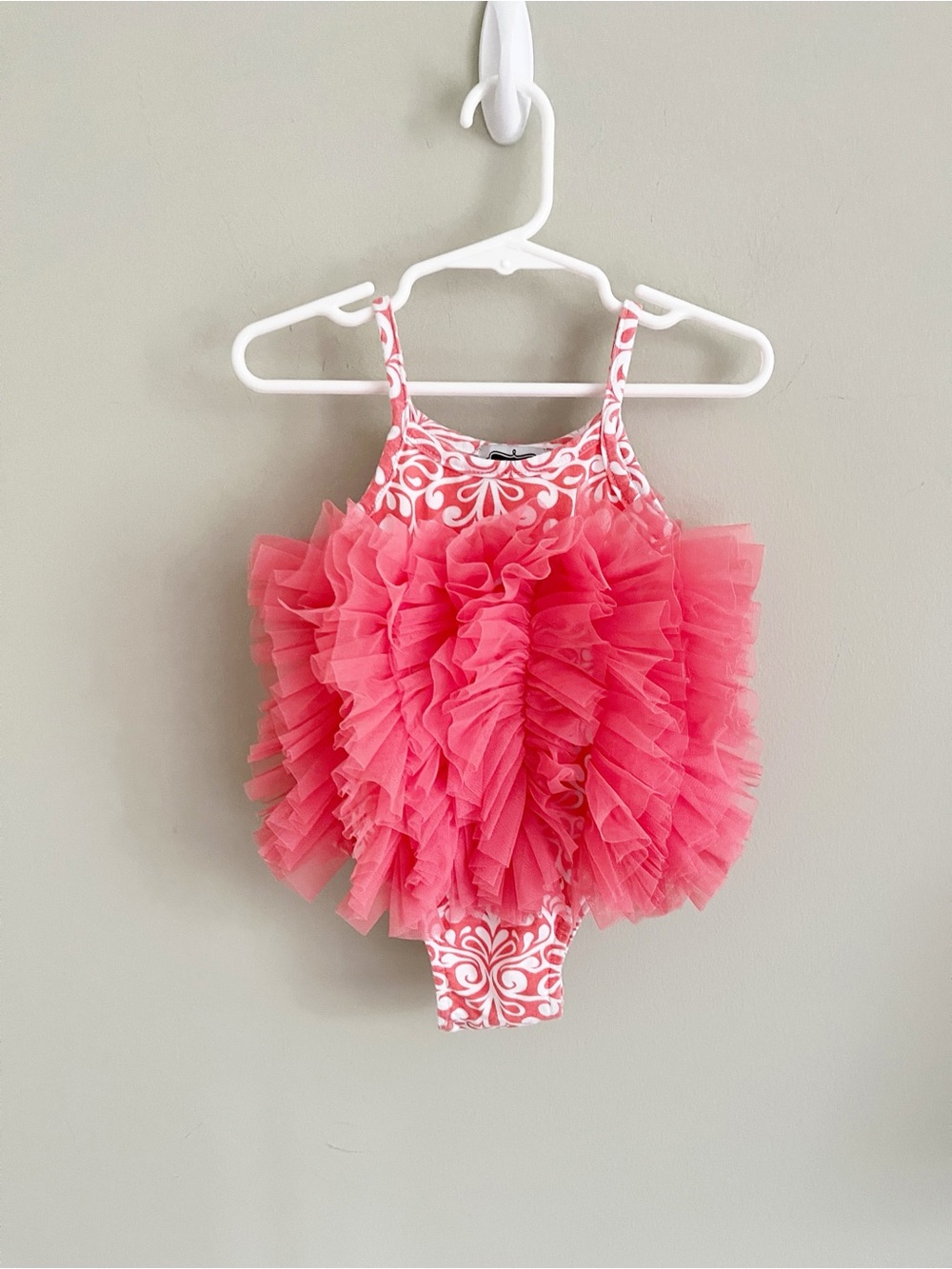 Mud Pie peachy tulle one piece outfit